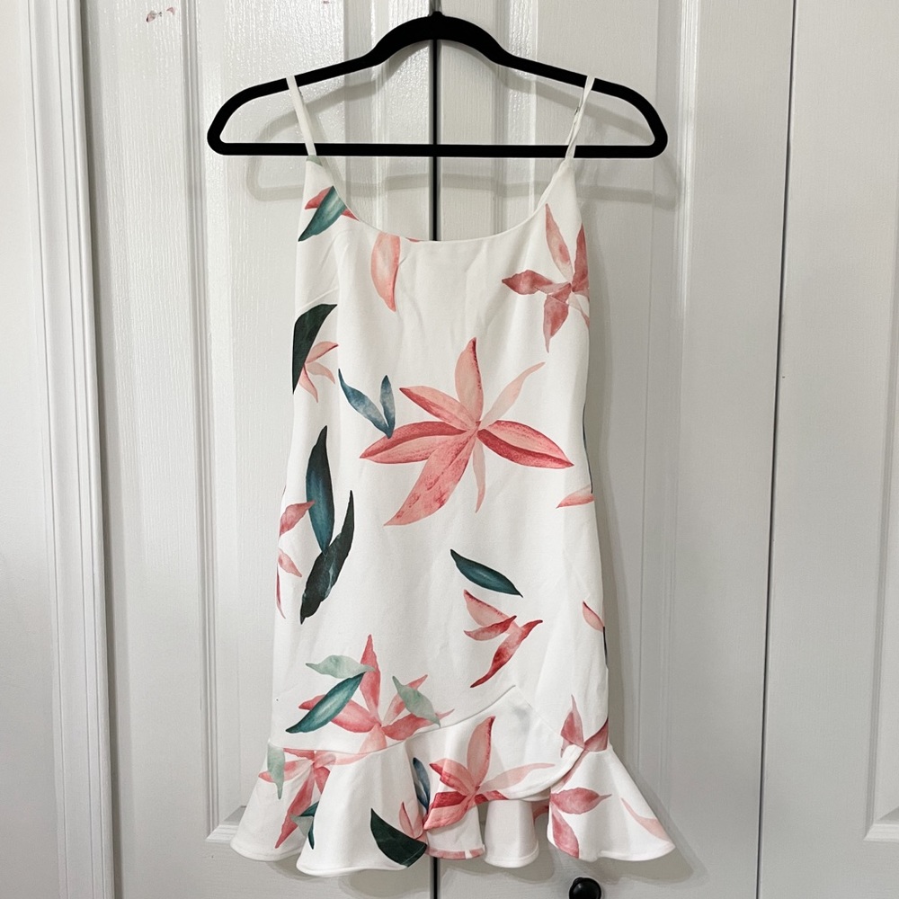 Floral Tropical Mini Dress